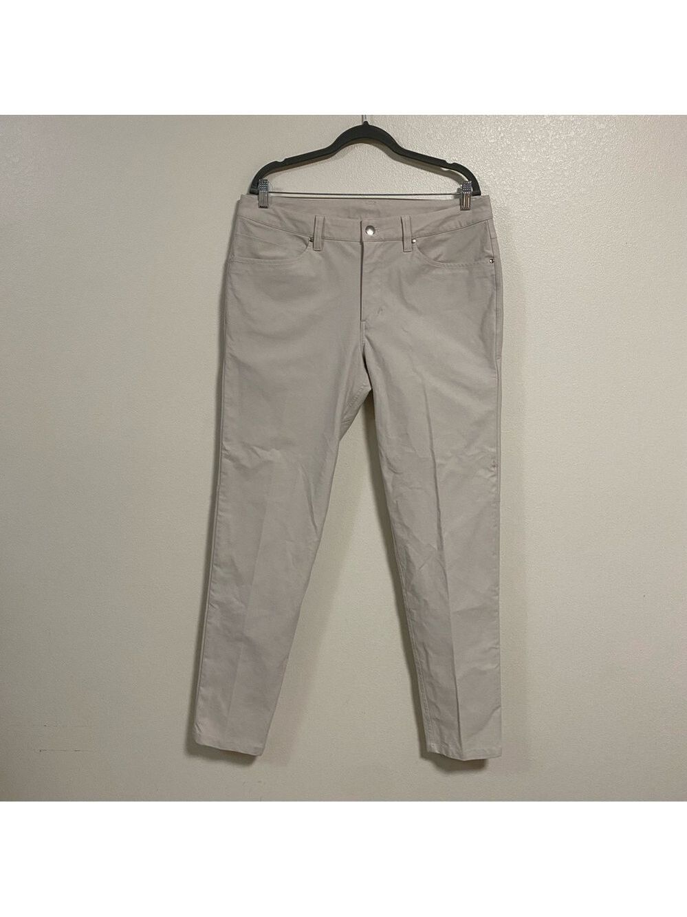 Lululemon Pants Men’s Size 34 Stone light khaki ABC Slim-Fit 5 Pocket Pants